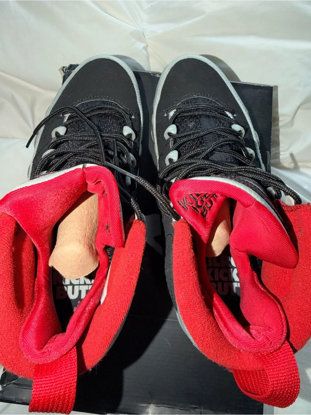 Air Jordan 9 Retro Johnny Kilroy Black Silver Red Men’s 8.5 OG Box